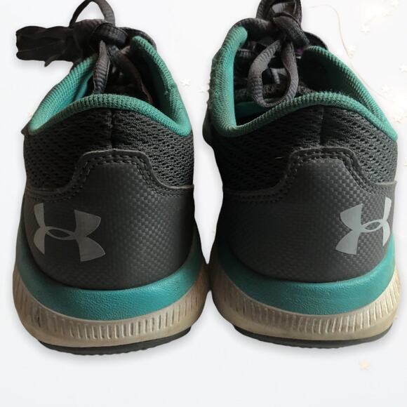 Under Armour Womens Micro G Press Training Shoes Blue Rhino Gray 1285804-076 7.5 - Picture 4 of 10